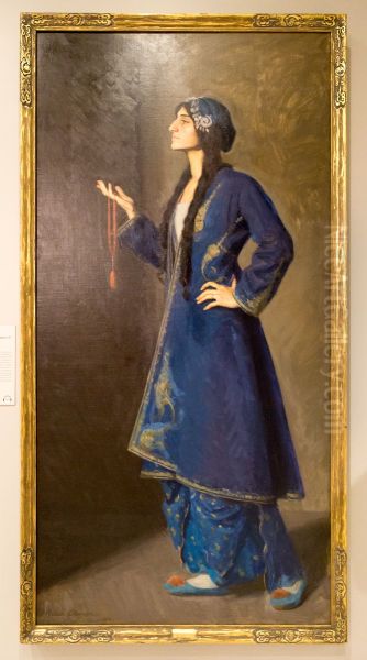 Nouvart Dzeron, A Daughter of Armenia Oil Painting by Ralph Elmer Clarkson