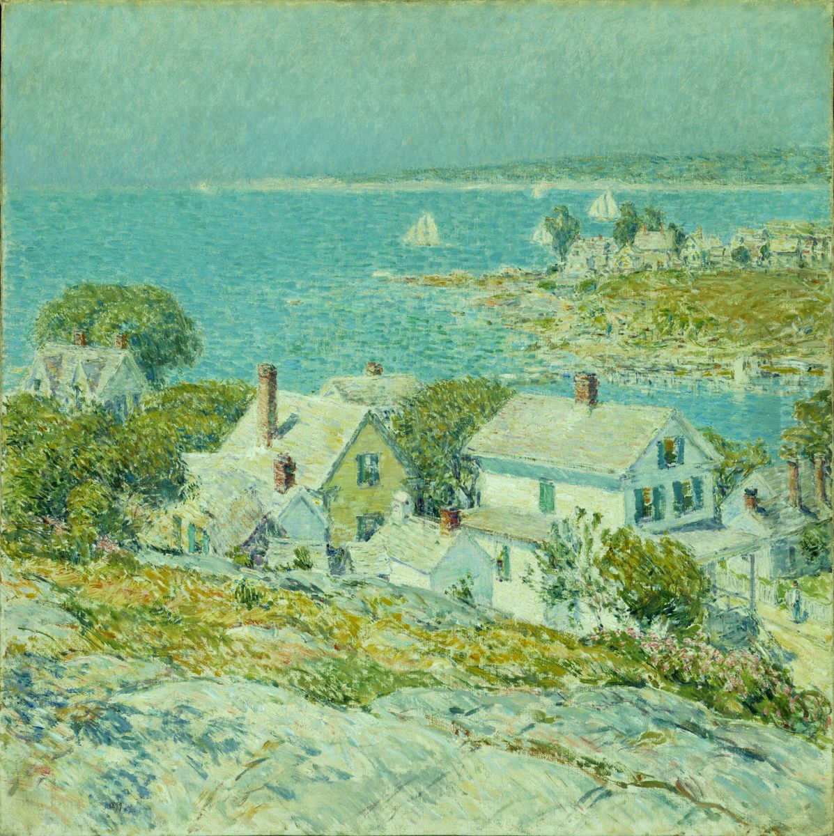 New England Headlands Oil Painting by Childe Hassam
