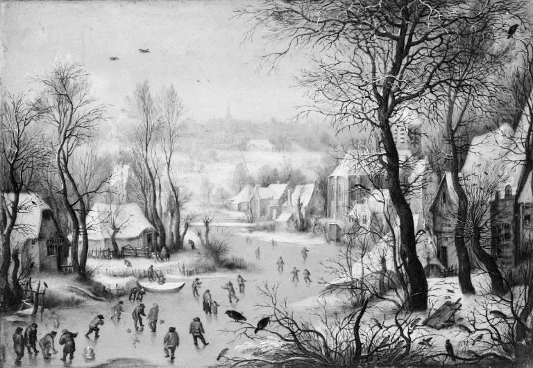 Winter Scenery Oil Painting by Pieter Brueghel the Elder