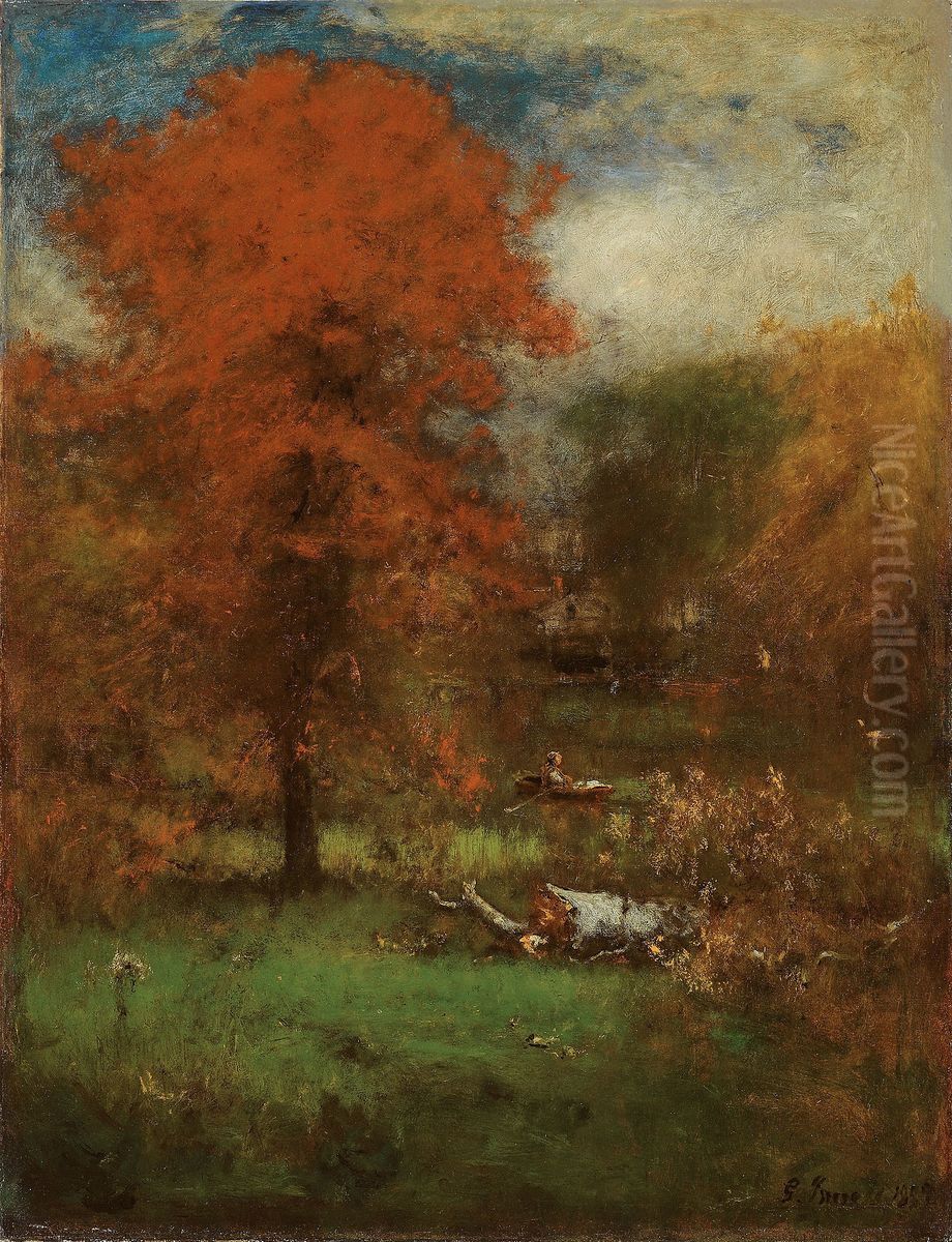 The Mill Pond Oil Painting by George Inness