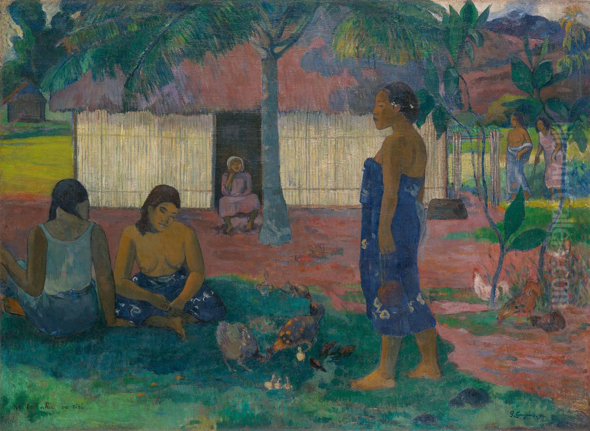 Why Are You Angry? Oil Painting by Paul Gauguin