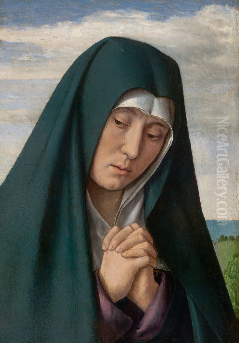 Mourning Virgin Oil Painting by Jean Hey