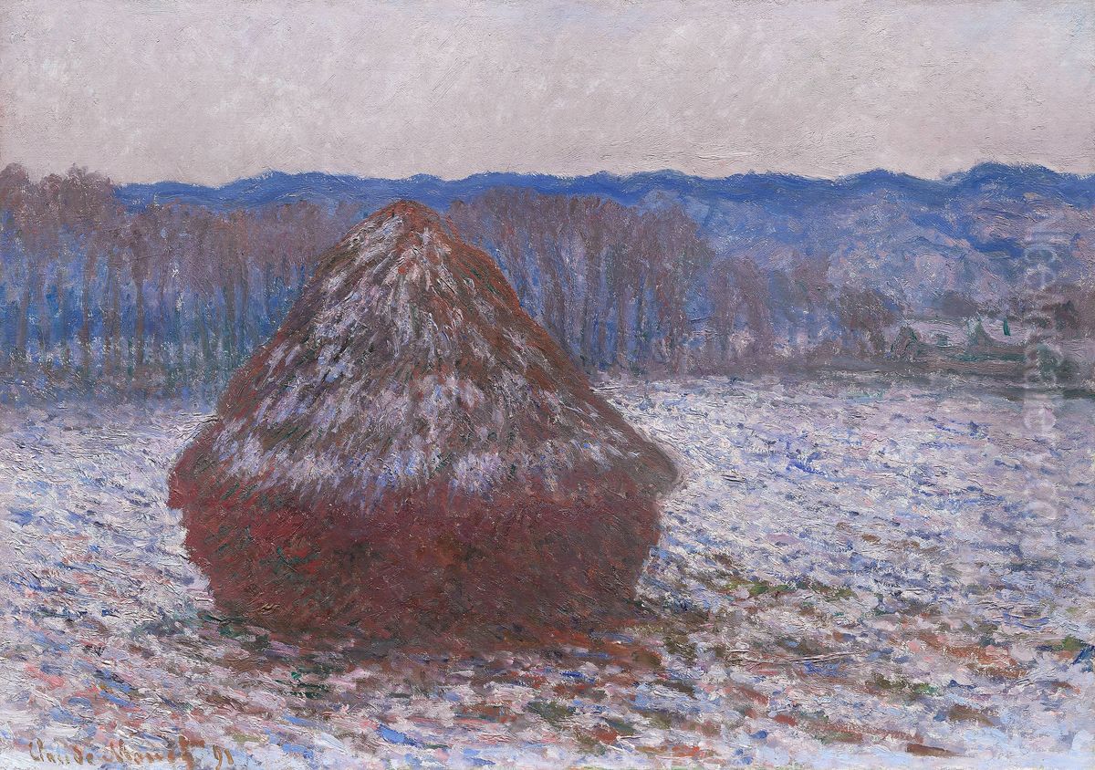 Stack of Wheat Oil Painting by Claude Oscar Monet