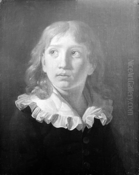 Maleren Thorald Laessoe som dreng Oil Painting by Constantin Hansen