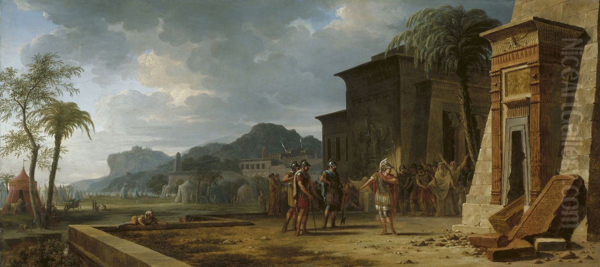 Alexander at the Tomb of Cyrus the Great Oil Painting by Pierre-Henri de Valenciennes