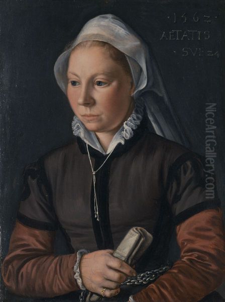 Portrait of a Young Woman Oil Painting by Joachim Beuckelaer