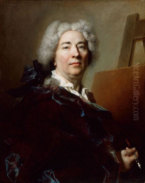 Self-Portrait Oil Painting by Nicolas de Largilliere