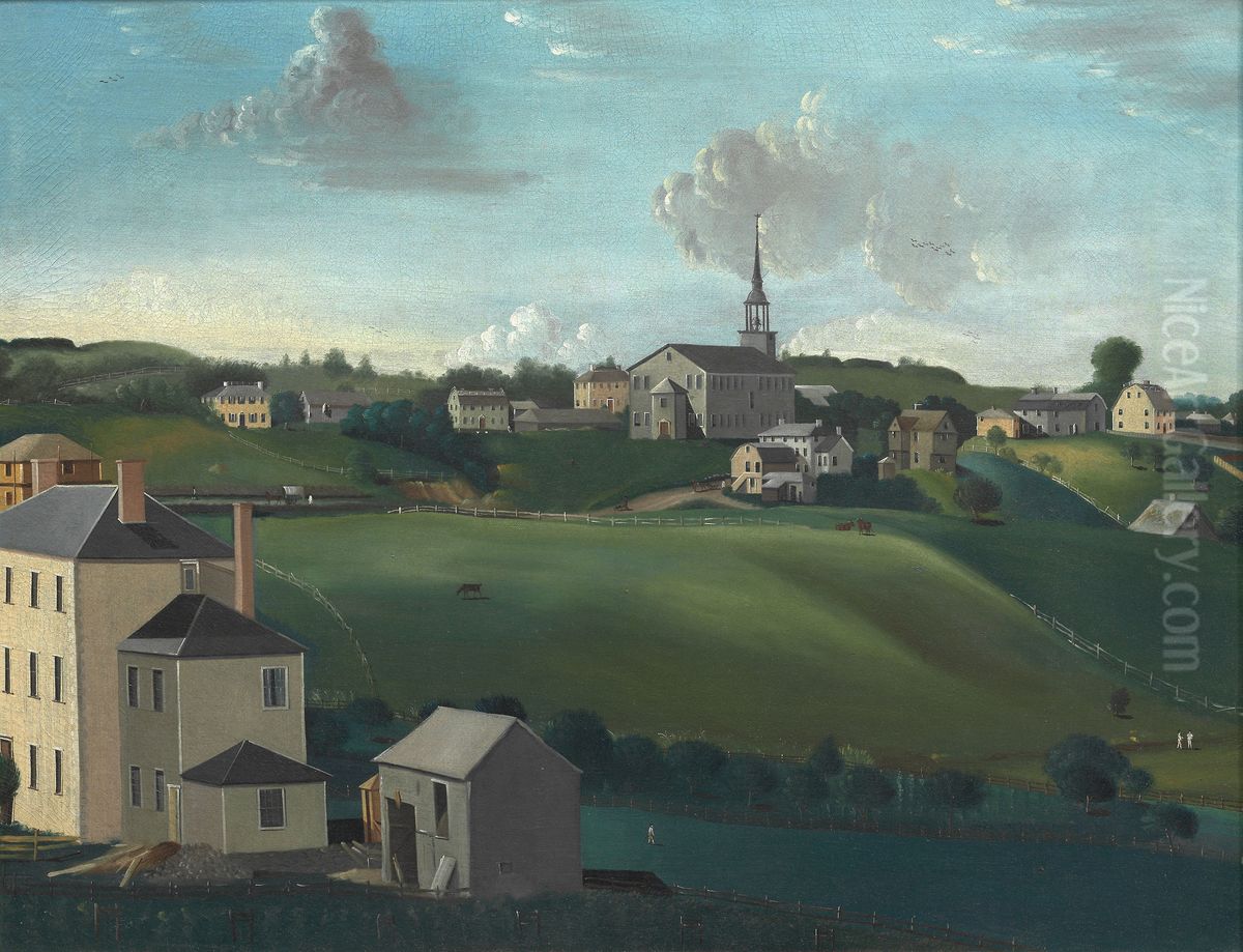 Meetinghouse Hill, Roxbury, Massachusetts Oil Painting by John Ritto Penniman