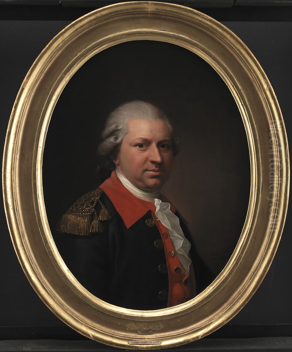 Kommandorkaptajn Henrik Gerner Oil Painting by Jens Juel