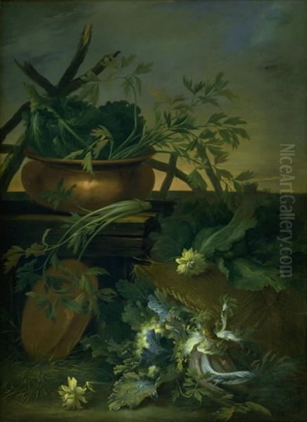 Still Life. Vegetables Oil Painting by Jean Baptiste Gayot Dubuisson