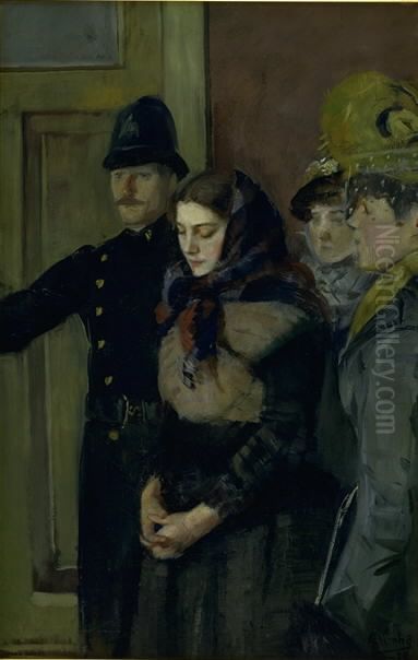 Albertine Oil Painting by Christian Krohg