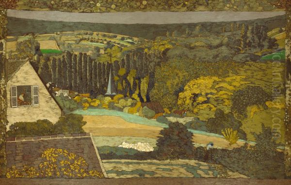 Window Overlooking the Woods Oil Painting by Edouard Vuillard