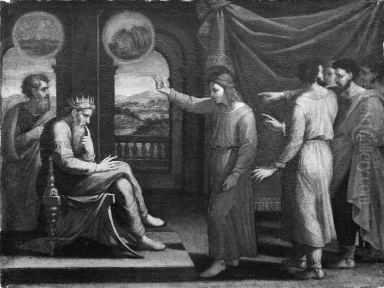 Joseph Interprets Pharaoh's Dream Oil Painting by Nicolas Poussin