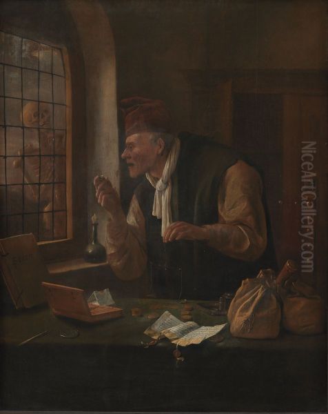 The Miser Oil Painting by Jan Steen