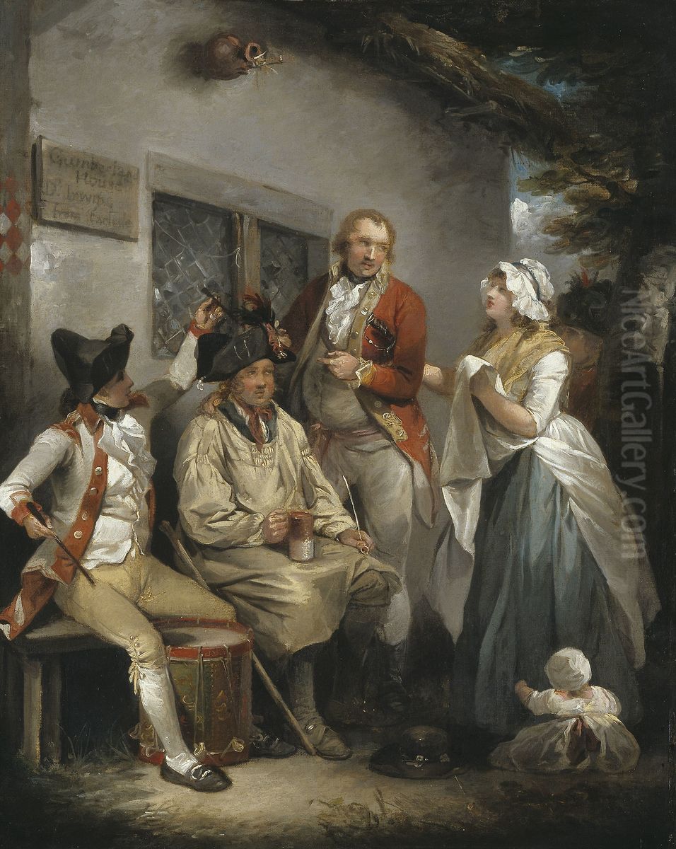 Trepanning a Recruit Oil Painting by George Morland