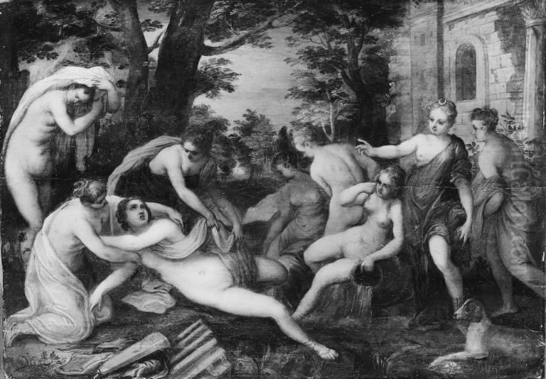Callisto in Diana's Bath Oil Painting by Jan Brughel