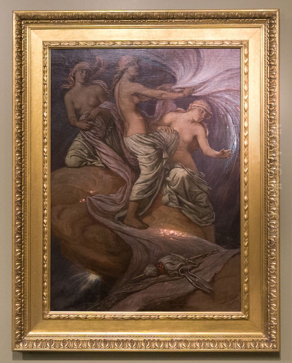 The Fates Gathering in the Stars Oil Painting by Elihu Vedder