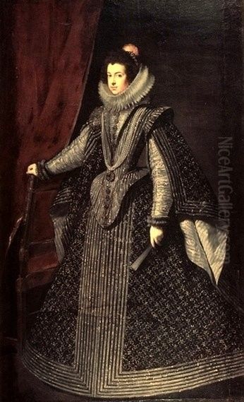 Isabel de Borbon (1602-1644) Oil Painting by Diego Rodriguez de Silva y Velazquez
