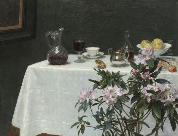 Corner of a Table Oil Painting by Henri Fantin-Latour