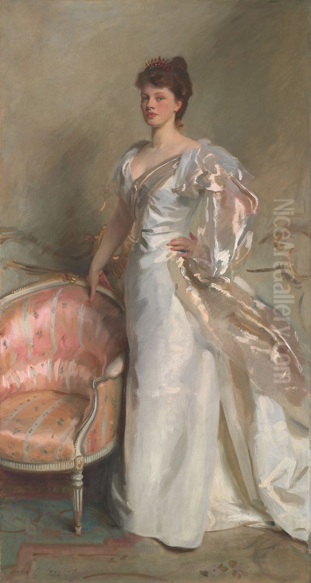 Mrs. George Swinton (Elizabeth Ebsworth) Oil Painting by John Singer Sargent