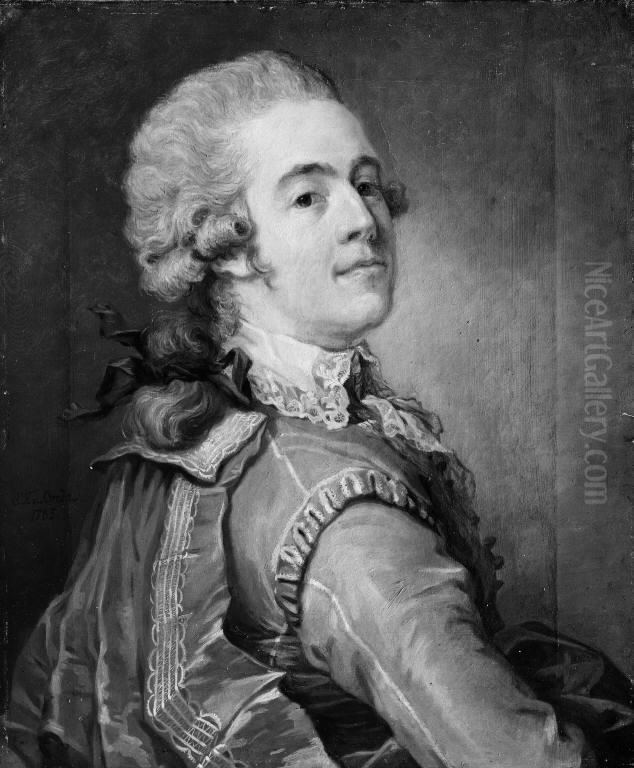 Portrait of Claes Fredrik Horn Oil Painting by Carl Frederik von Breda