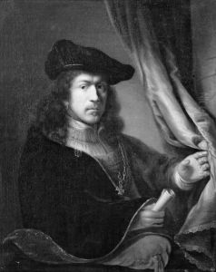 Portrait of a Man with a Hat and a Collar of an Order of Chivalry