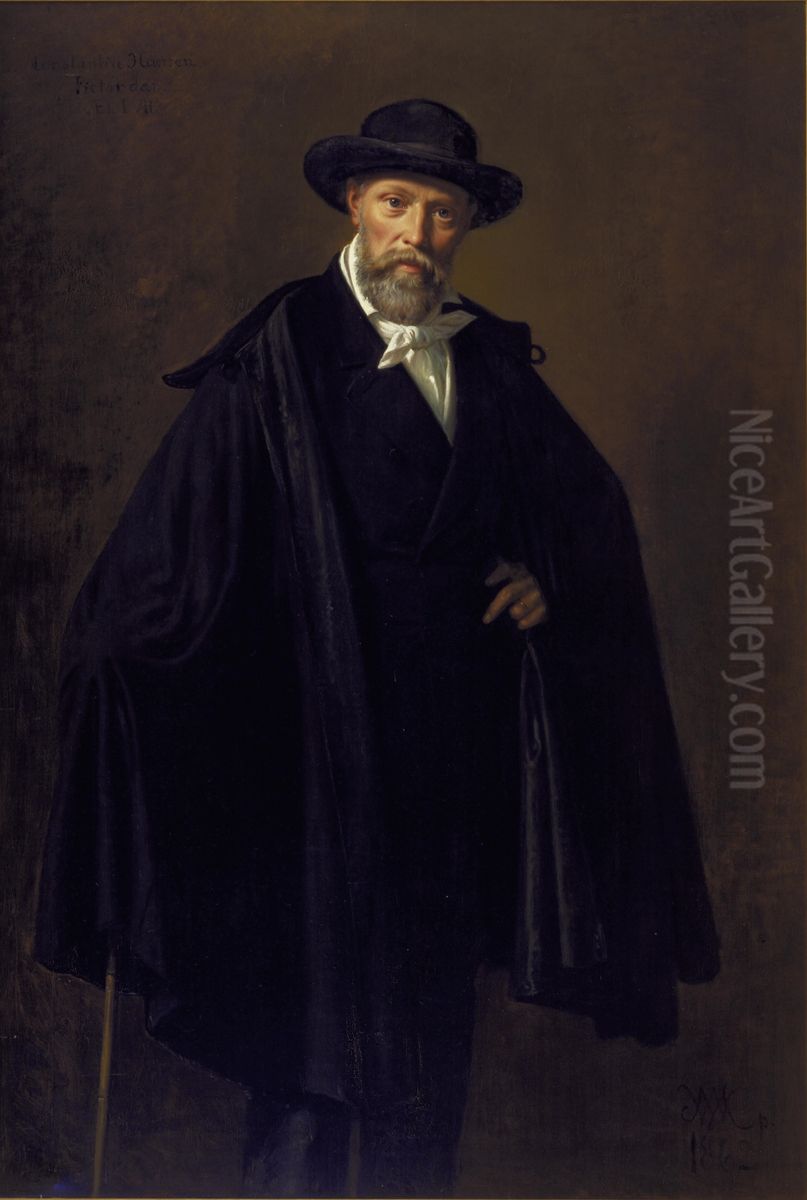 The Painter Constantin Hansen Oil Painting by Wilhelm Marstrand