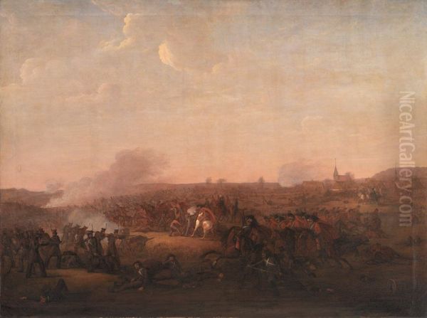 Battle of Sehested Oil Painting by Jorgen Sonne