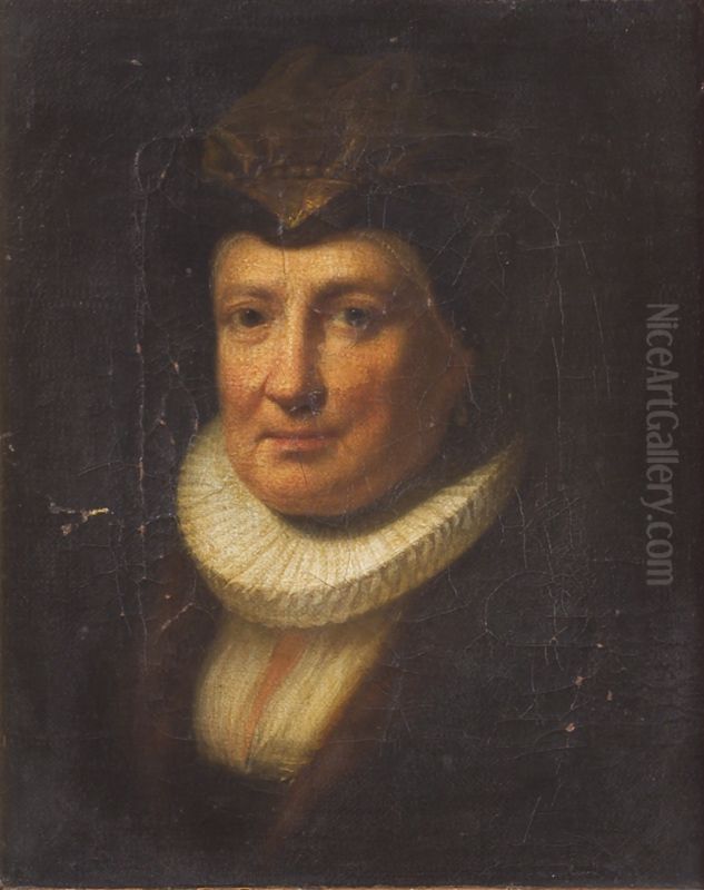 Portrait of the Artist's Mother Oil Painting by Gerrit Dou