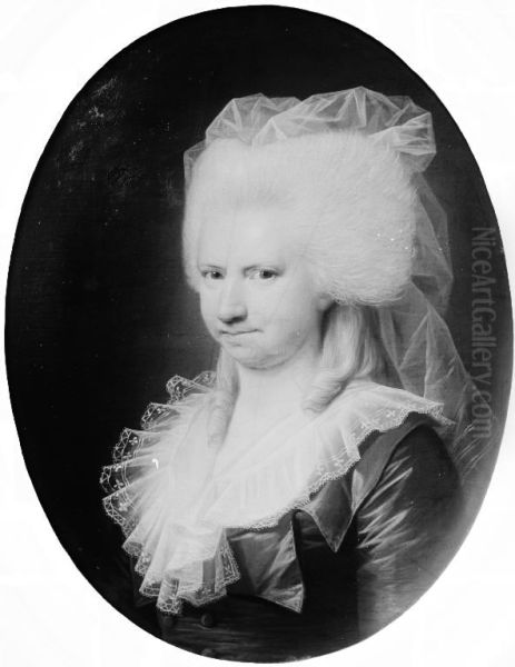 Charlotte Sophie Gerner, f. Rasch, Henrik Gerners hustru Oil Painting by Jens Juel
