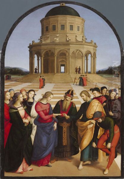 Sposalizio della Vergine Oil Painting by Raphael
