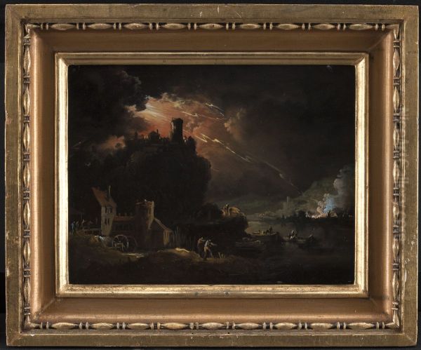 Storm Oil Painting by Christian Wilhelm Ernst Dietrich