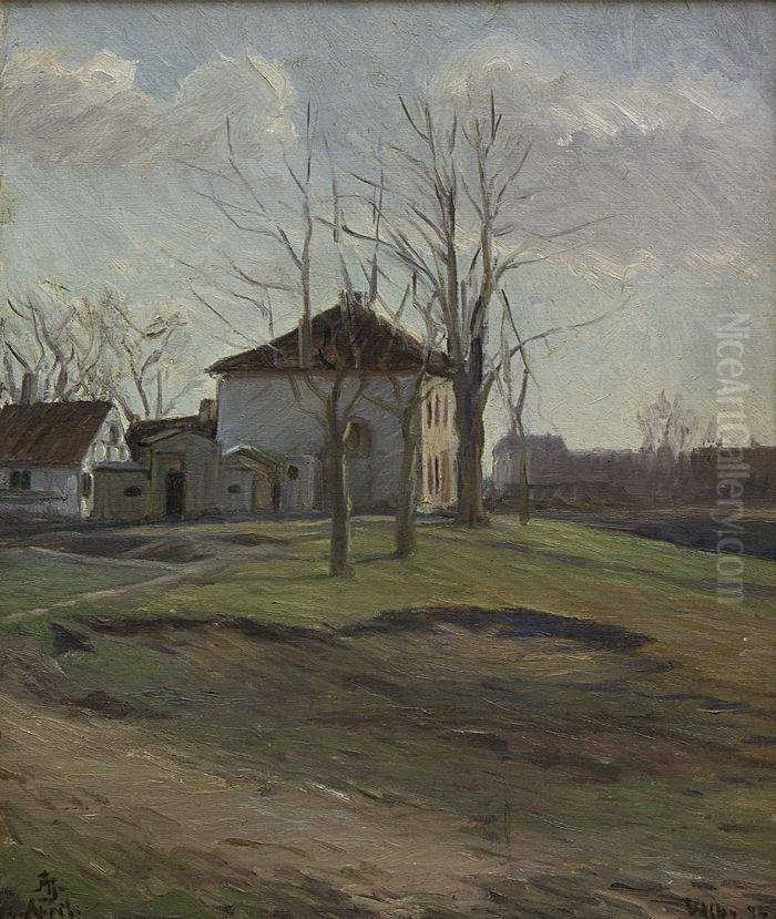 Valhoj i Valby Oil Painting by Albert Gottschalk
