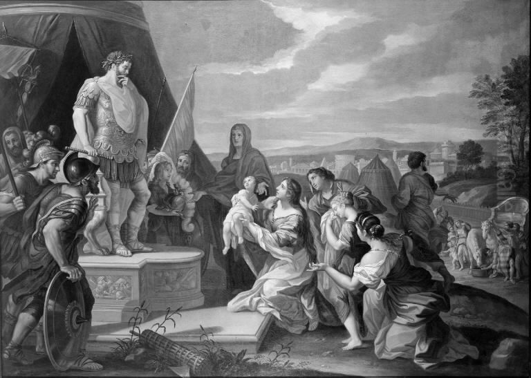 Coriolan ved Roms belejring Oil Painting by Hendrick Krock