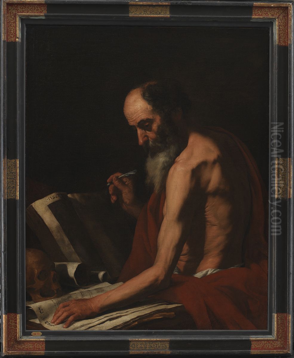 St Jerome Oil Painting by Jusepe de Ribera