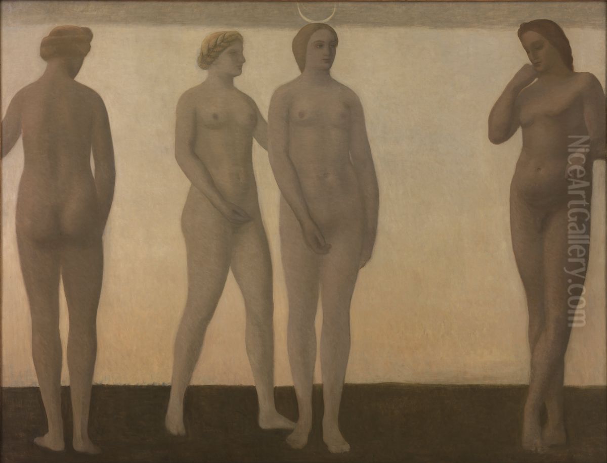 Artemis Oil Painting by Vilhelm Hammershoi