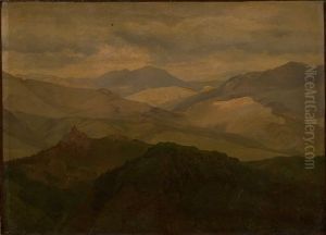 Bjerglandskab ved Civitella