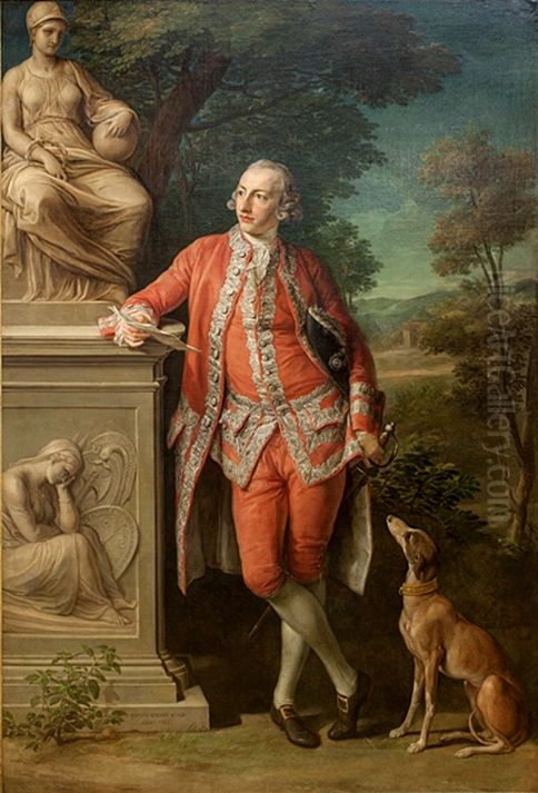 Peter Beckford (1740-1811), godsejer, Dorset. Oil Painting by Pompeo Batoni