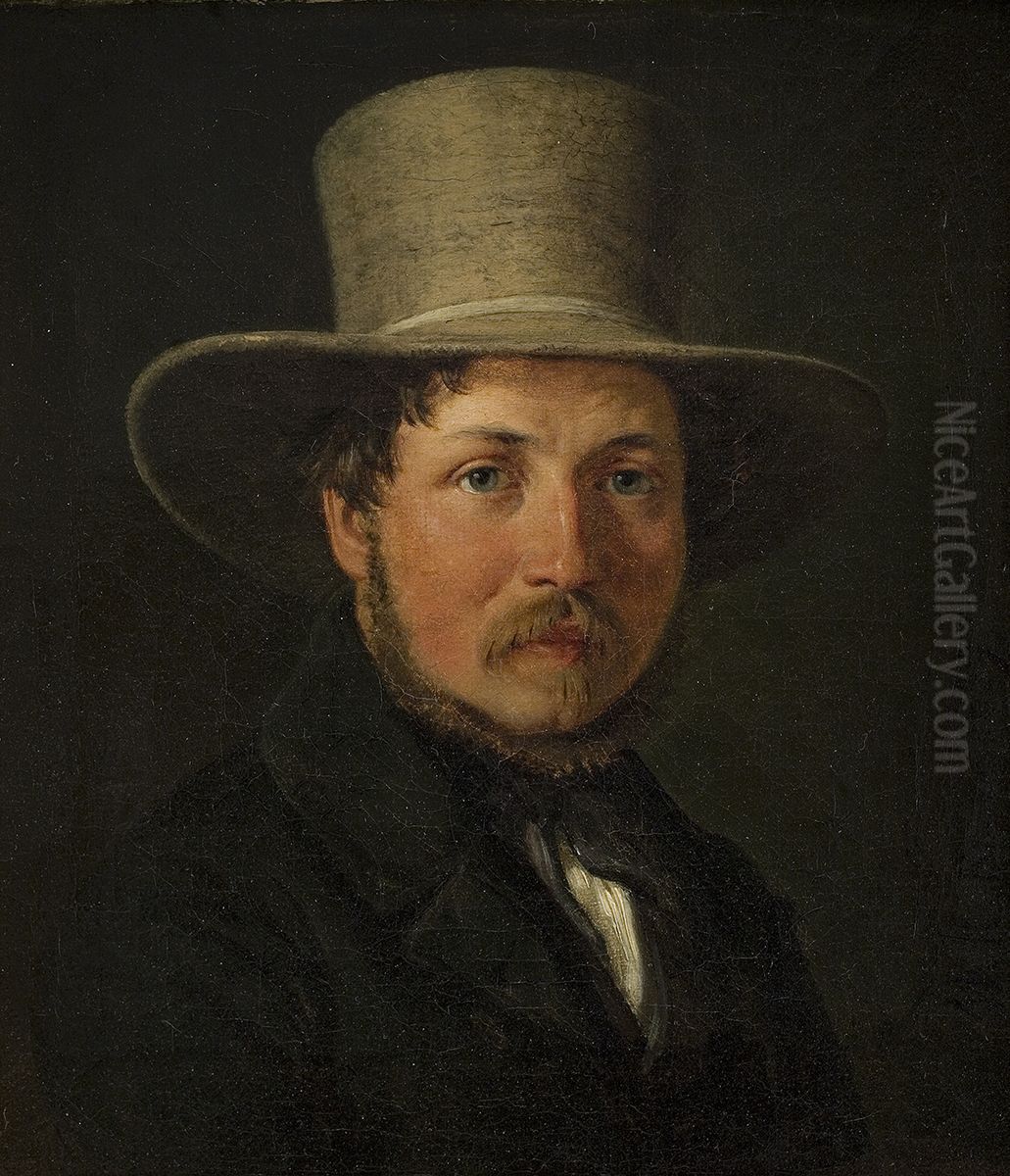 Maleren Christen Kobke Oil Painting by Wilhelm Marstrand