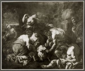 Jupiter Suckling from the Goat Amalthea