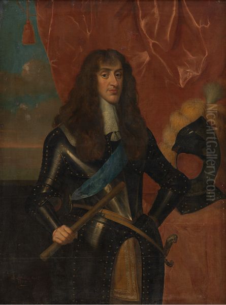 Portrait of James Stuart, Duke of York (1633-1701), later King James II of England Oil Painting by Simon Luttichuys