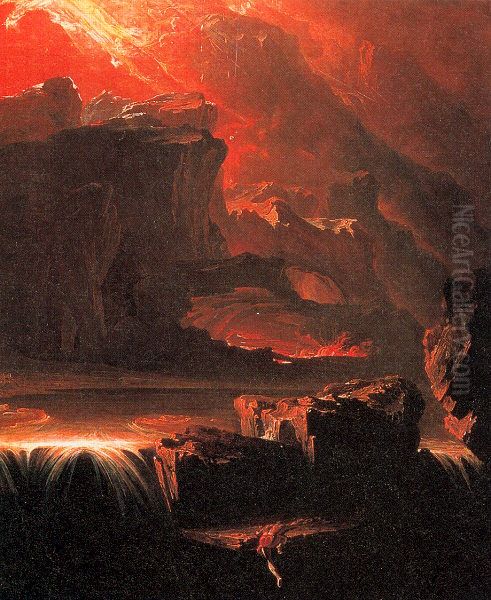 Sadak auf der Suche nach den Wassern des Vergessens Oil Painting by John Martin