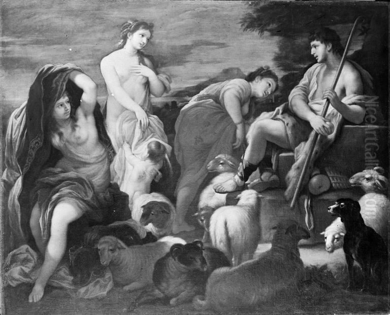 The Judgment of Paris Oil Painting by Luca Giordano