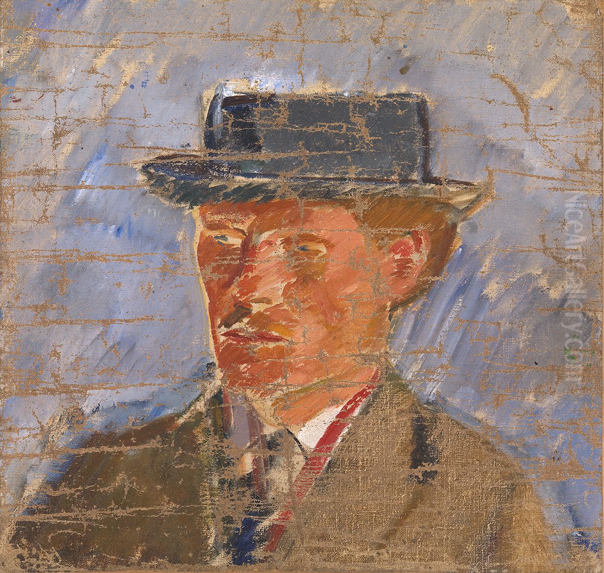 Portrait of the Painter Edvard Weie Oil Painting by Karl Isakson