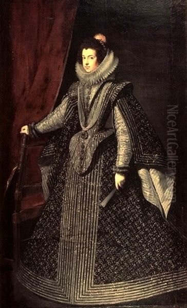 Isabella of Bourbon (1602-1644), 1st wife of Philip IV. of Spain Oil Painting by Diego Rodriguez de Silva y Velazquez