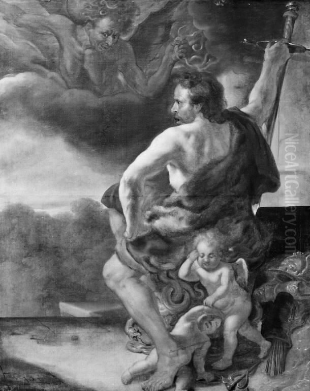 Herkules og misundelsen Oil Painting by Jurgen Ovens