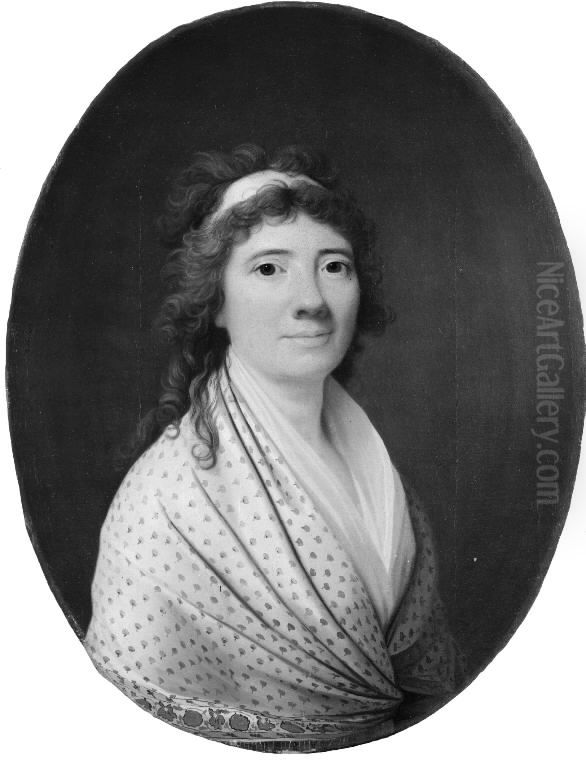 Maria Ulrica Berner, f. Schouw Oil Painting by Jens Juel