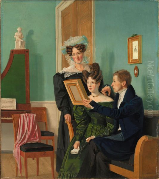 The Raffenberg Family Oil Painting by Wilhelm Bendz