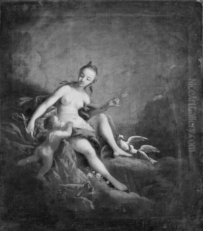 Venus and Cupid Oil Painting by Johann Heinrich Tischbein