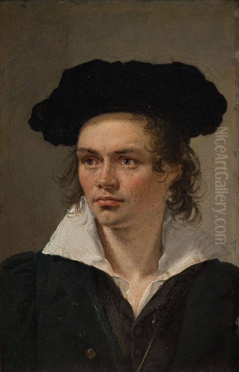 The Sculptor Hermann Ernst Freund Oil Painting by Christian Albrecht Jensen